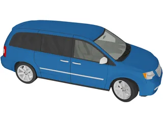 Chrysler Town and Country (2013) 3D Model preview