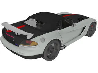 Dodge Viper SRT-10 ACR Soft Top 3D Model preview