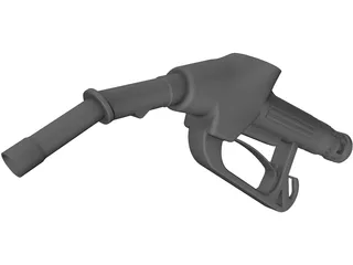 Refuelling Nozzle Gas 3D Model preview