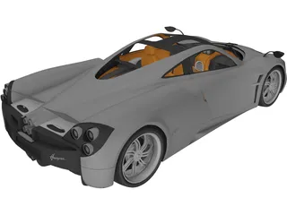 Pagani Huayra 3D Model preview
