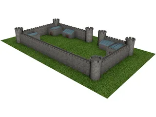 Castle 3D Model preview