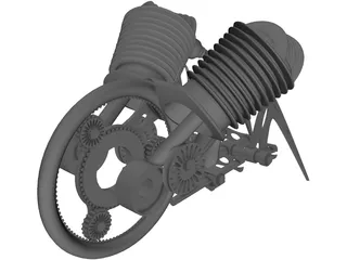 Crawling Robot 3D Model preview