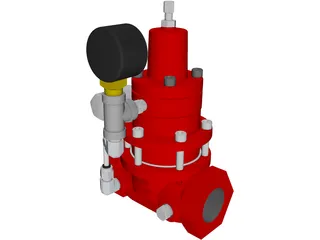 Kimray Pressure Regulator 3D Model preview