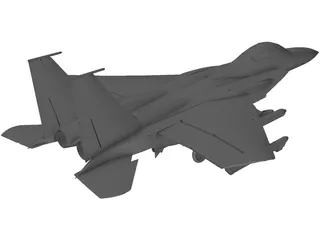 McDonnell Douglas F-15A 3D Model preview
