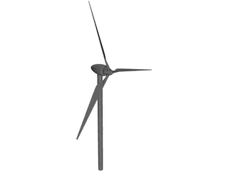 Wind Turbine 3D Model preview