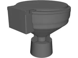 Electric Toilet 3D Model preview