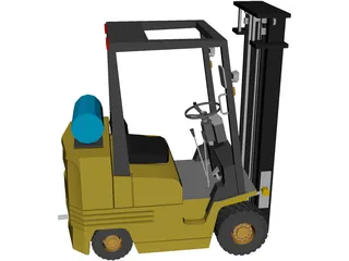 Forklift 3D Model preview