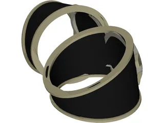 Citadel School Ring 3D Model preview
