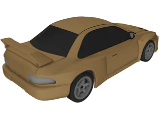Subaru Impreza Coupe 3D Model preview