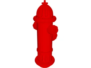 Fire Hydrant 3D Model preview