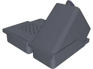 Electronic Password Lock 3D Model preview