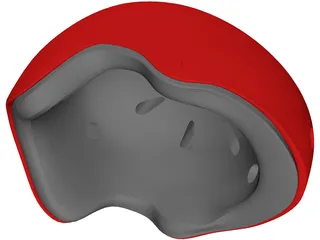 Skate Helmet 3D Model preview