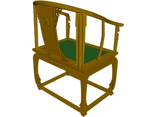 Chinese Chair 3D Model preview