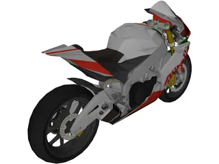 Aprilia RSV4 Alitalia 3D Model preview
