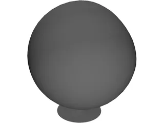 Egg Chair 3D Model preview