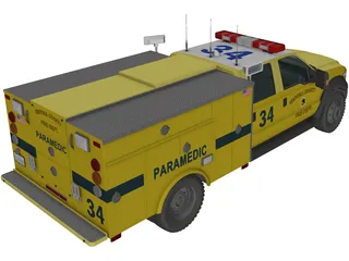 Ford F-450 Rescue 3D Model preview