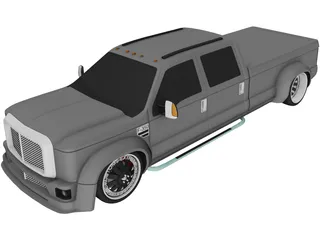 Ford F-350 Truck [Tuned] 3D Model preview