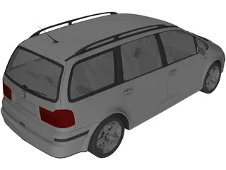 Seat Alhambra 3D Model preview