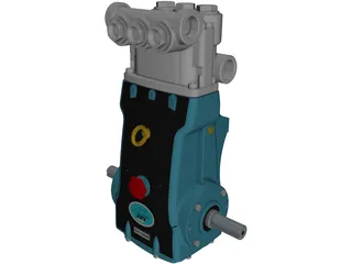 CAT 3520 High Pressure Pump 3D Model preview