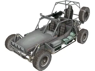 Military Buggy 3D Model preview