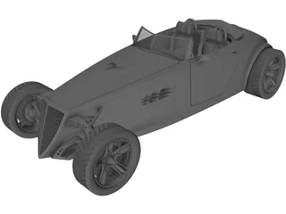 Sabre Hot Rod Concept 3D Model preview