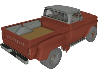 Chevrolet C60 Pickup Dually (1966) 3D Model preview