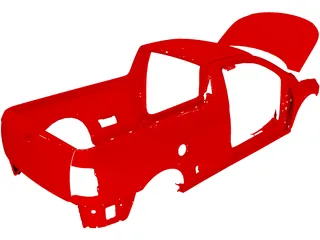 Volkswagen Pickup Body 3D Model preview