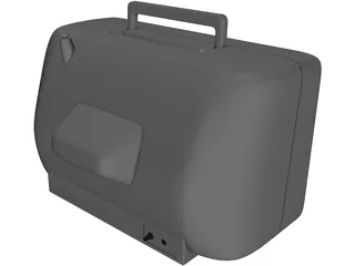 Old TV 3D Model preview
