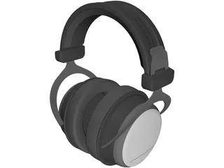 Earphones Headset 3D Model preview