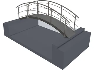 Bridge Pool 3D Model preview