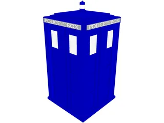 Doctor Who Tardis Exterior 3D Model preview