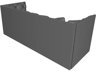 Sofa 3 Seater 3D Model preview