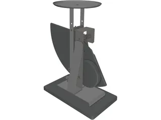 Mechanical Postal Scale 3D Model preview
