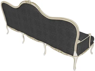 Chevigny Sofa 3D Model preview