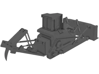 D8 Bulldozer 3D Model preview