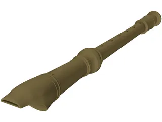 Flute 3D Model preview