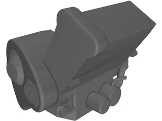 Honda CBR600RR Engine 3D Model preview