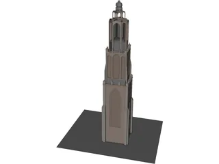 Onze Lieve Tower 3D Model preview