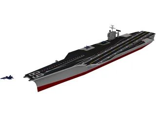 USS CVN-68 Nimitz 3D Model preview