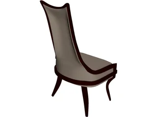 Wooden Chair 3D Model preview