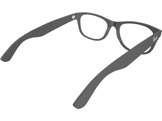 Rayban Glasses 3D Model preview