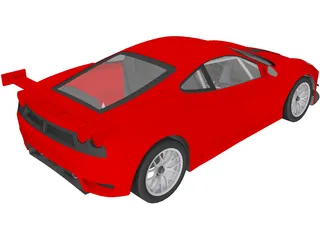 Ferrari F430 GT2 3D Model preview