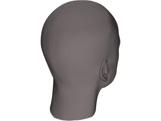 Man Head 3D Model preview