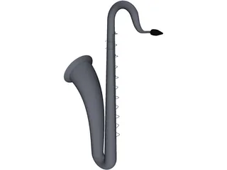Saxophone 3D Model preview