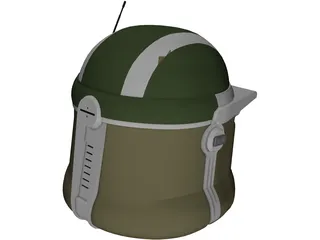 Star Wars AT-TE Gunner Helmet 3D Model preview