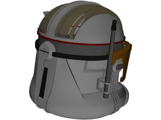 Commander Cody Helmet 3D Model preview