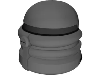 Airborne 212 Helmet 3D Model preview