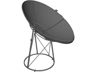 Satilite Dish 3D Model preview
