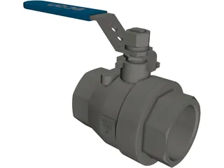 Valve 2 inch 3D Model preview