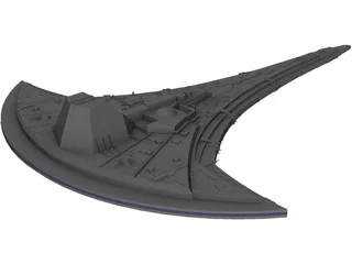 Star Gate Destiny Ship 3D Model preview
